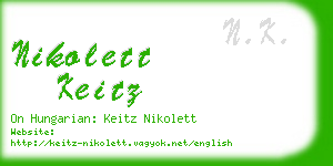 nikolett keitz business card